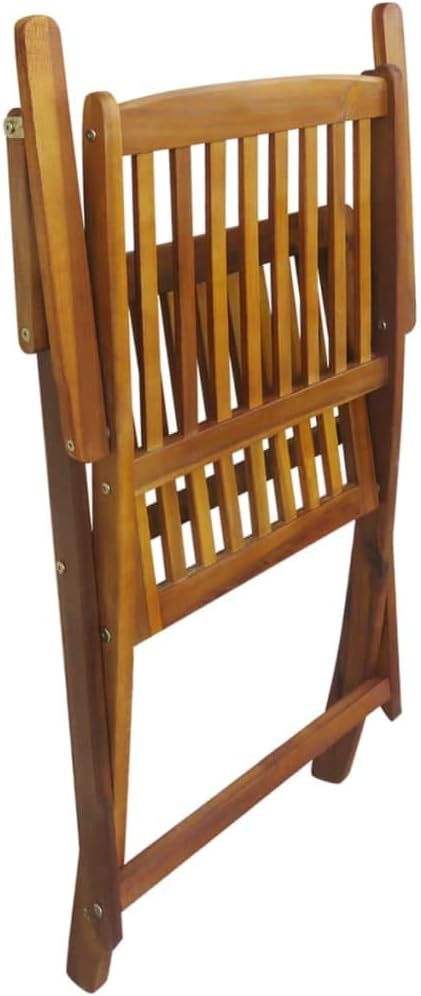 vidaXL Outdoor Dining Set 7 Pieces Table and Chairs Set Garden Dining Furniture Outdoor Dining Furniture Solid Acacia Wood