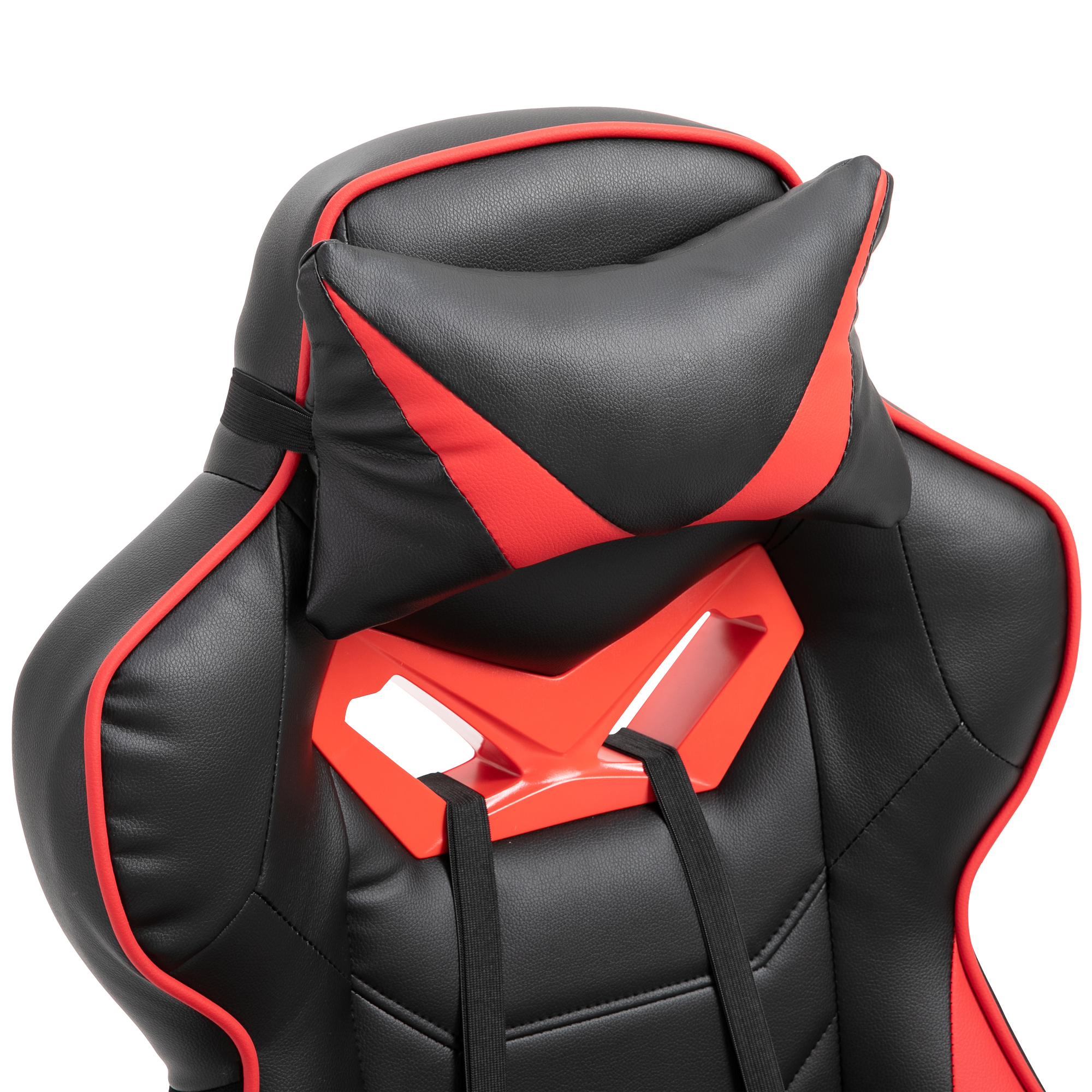 Vinsetto Ergonomische Gamingstoel met Racestijl - Uitschuifbare Voetsteun, Zwart+Rood