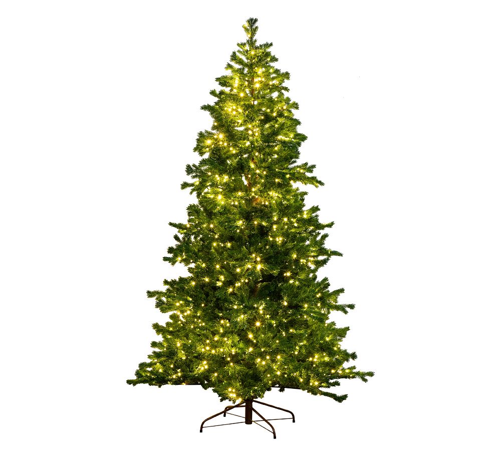 Multi Color Pre Lit Spruce Fir Tree with 1000 LED Bulbs, 90&prime;&prime; Tall, 52&prime;&prime; Diameter, by [Brand Name]