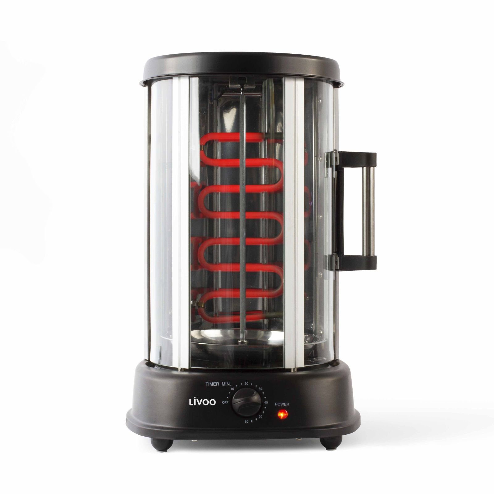 Dönergrill LIVOO Dönergrill elektrisch Grill Döner Hähnchengrill mit Drehspieß