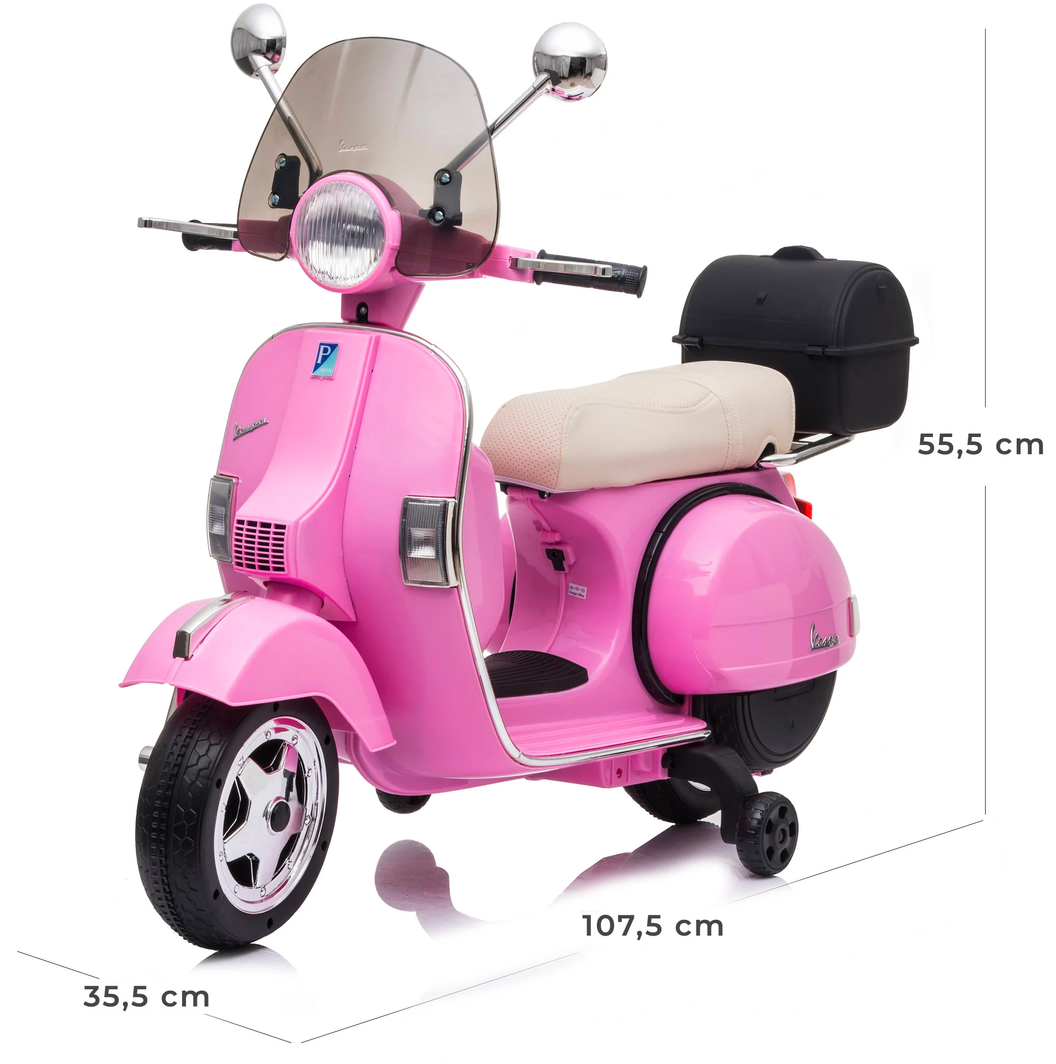 Piaggio Vespa PX150 Full Elettrica 12V per Bambini Rosa