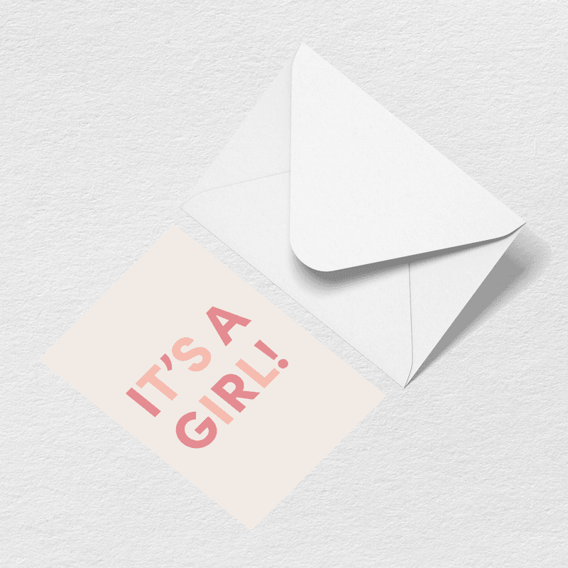 It’s A Girl Greeting Card