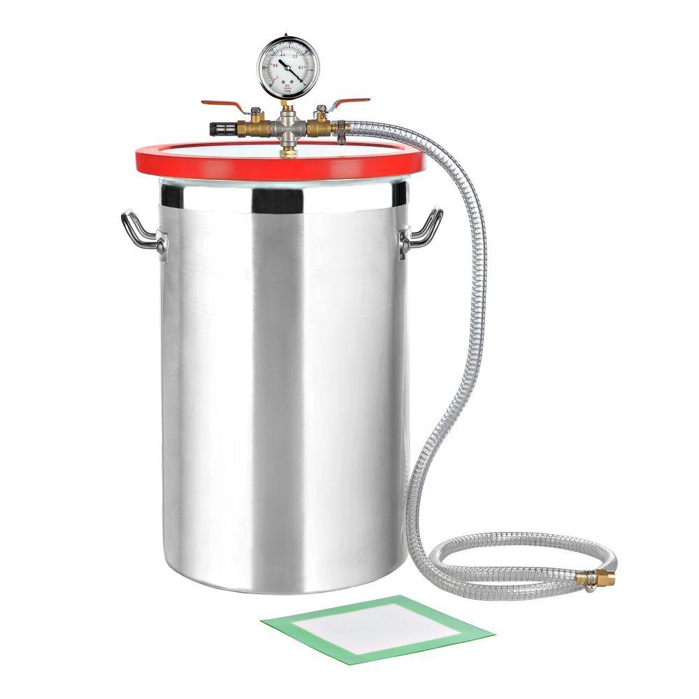 Vakuumierer Vakuumkammer Vakuumpumpe 2er SET 27,7L + 70 l/min Klimaanlage