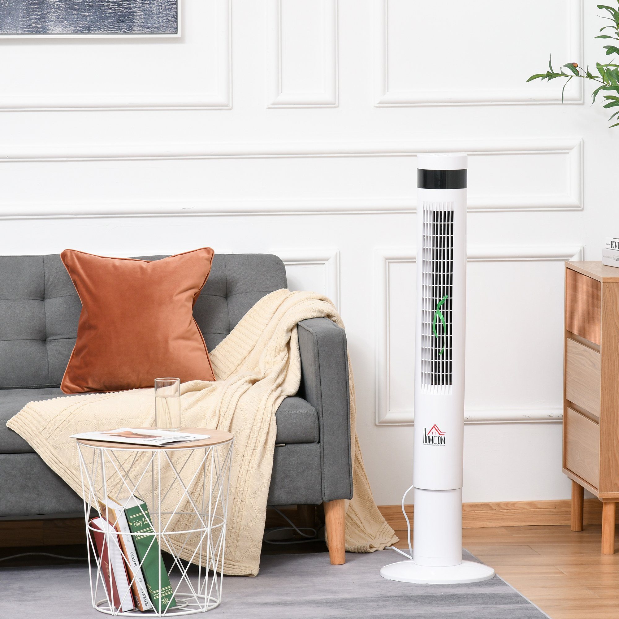 Turmventilator Turmventilator mit Fernsteuerung, 85° Oszillierender, 110cm