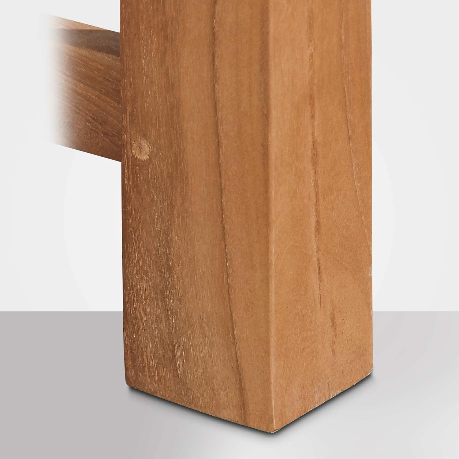 CLP Teakbank Jackson V2 I Wetterfeste Holzbank mit Rückenlehne I Stabile Gartenbank aus massivem Teakholz, Farbe:Teak, Größe:120 cm
