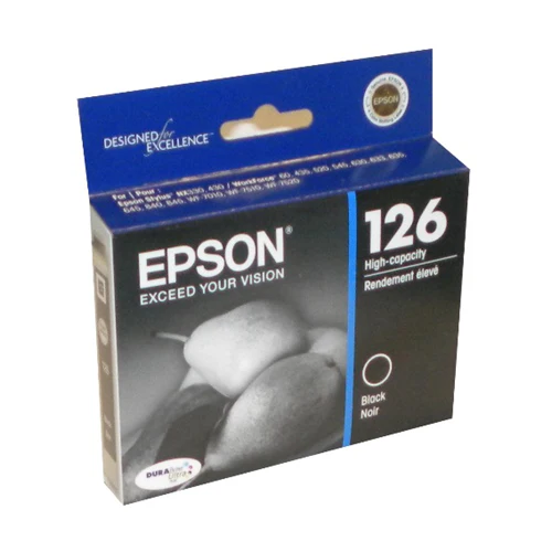 Genuine Epson T126120 126 DuraBrite Ultra Black Ink WorkForce 520