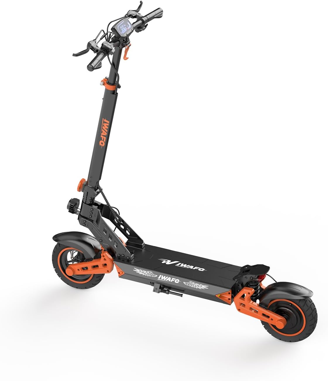 Monopattino Elettrico Fuoristrada per Adulti, 2000-W Motore Di Potenza, Autonomia Di Guida Di 70-80 Km, Batteria Da 52 V 20 Ah, Manubrio Confortevole, Acceleratore a Pollice