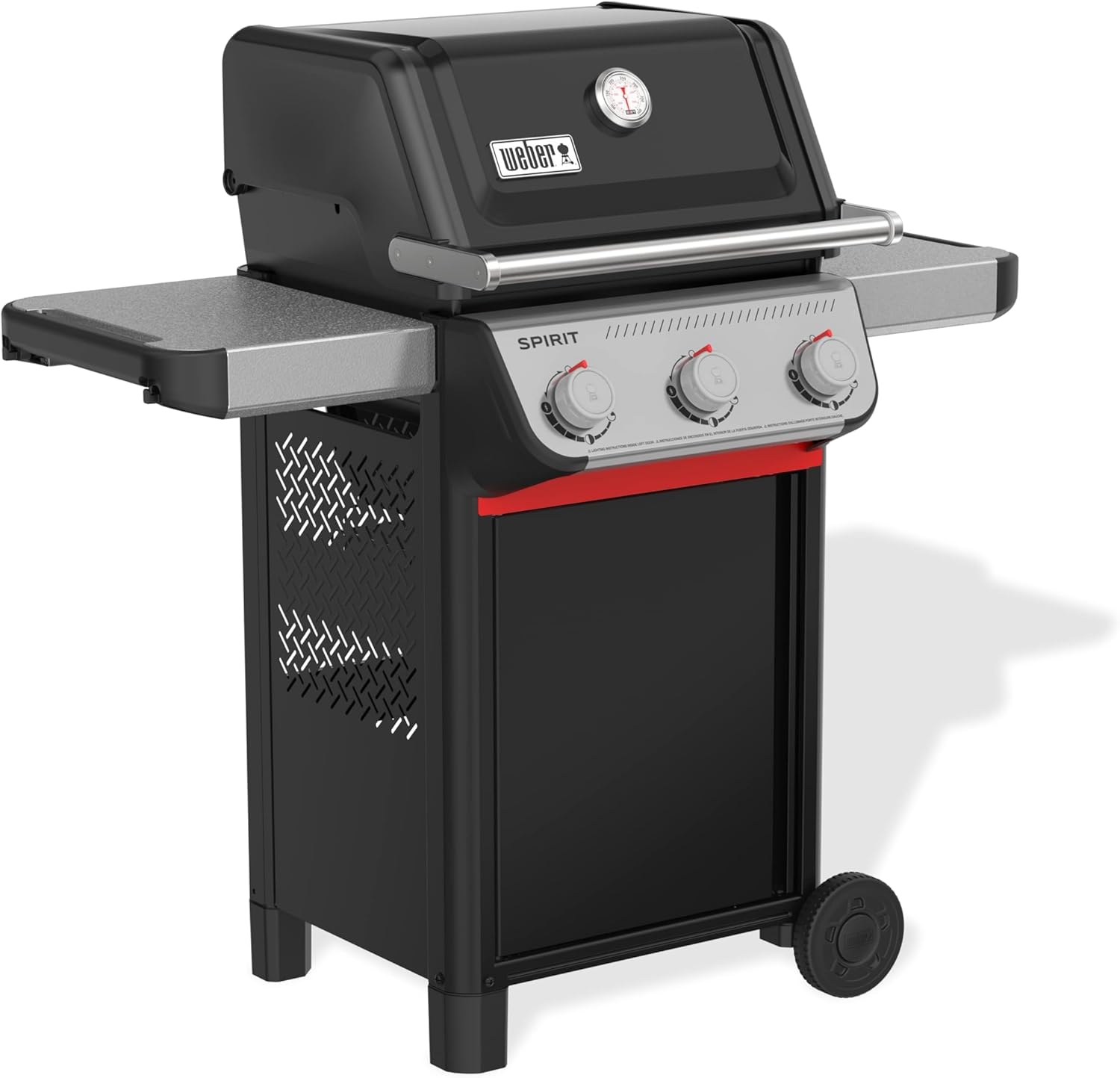 Weber Spirit E-310 Liquid Propane Gas Grill for Outdoor Cooking and BBQ  3 Burners  Black – Porcelain-Enameled Cast-Iron Grates & Snap-Jet Ignition