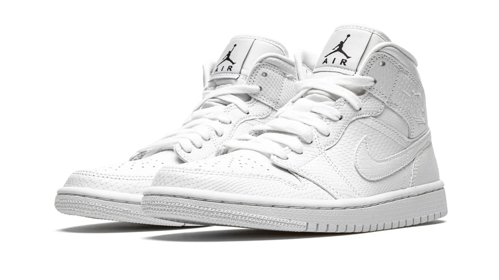 AIR JORDAN 1 MID WMNS "White Snakeskin"