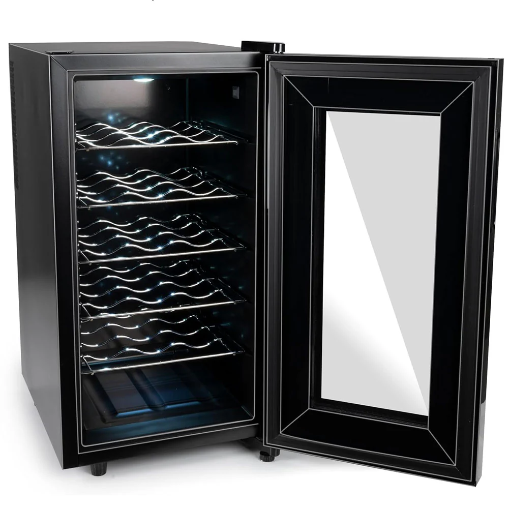 Cantina per Vino Refrigerante Cantinetta Frigo 18 Bottiglie 52 Lt 70W 34.5x49 h66.5cm