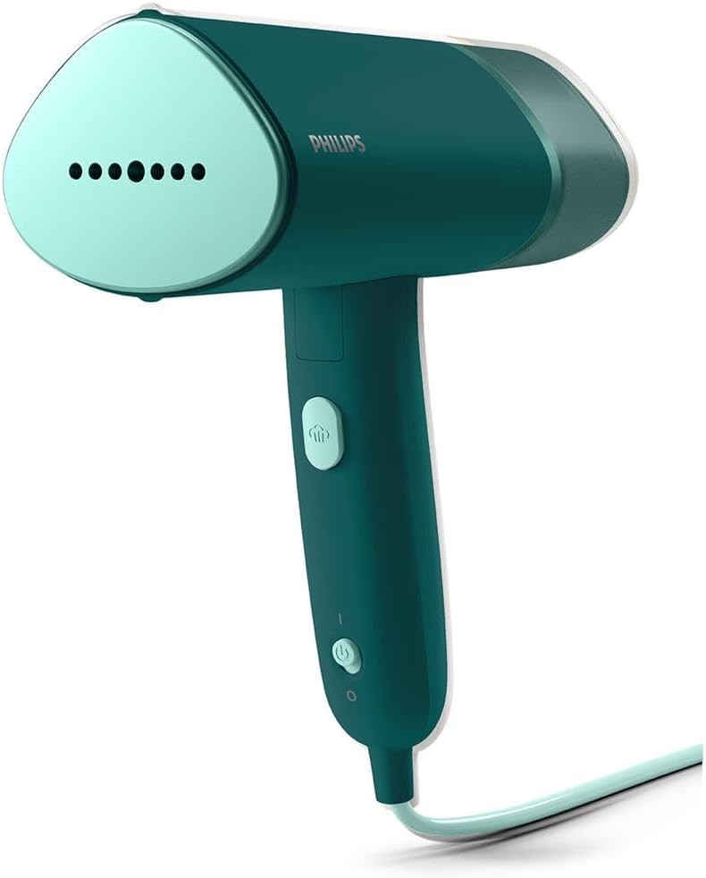 Philips Serie 3000 Stiratrice verticale a vapore - 1000 W, 20 g/min di vapore, Serbatoio dell'acqua estraibile da 100 ml, Piastra in plastica, Blu (STH3000/20)