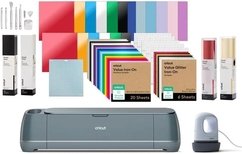 Cricut Tintenstrahldrucker, Mehrfarbig, Maker 4 Ultimate-Bundle 2026, Smart-Schneidemaschine, Leder, Vinyl und viele weitere Materialien