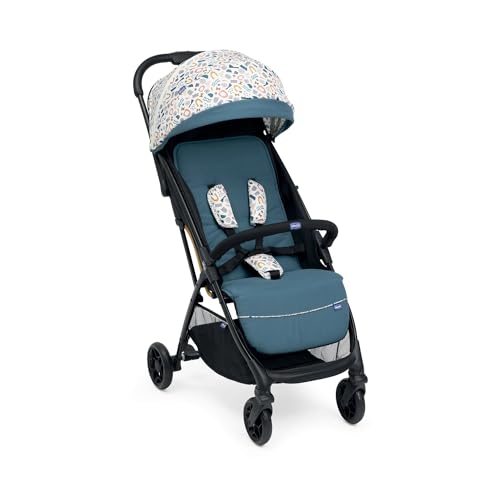 Chicco Glee, Passeggino 0  Mesi 22 Kg, con Chiusura Automatica e Compatta, Capotte Estensibile con Trattamenti UV50  Antipioggia, Schienale Reclinabile e Regolabile, Poggiagambe : Sport e tempo libero