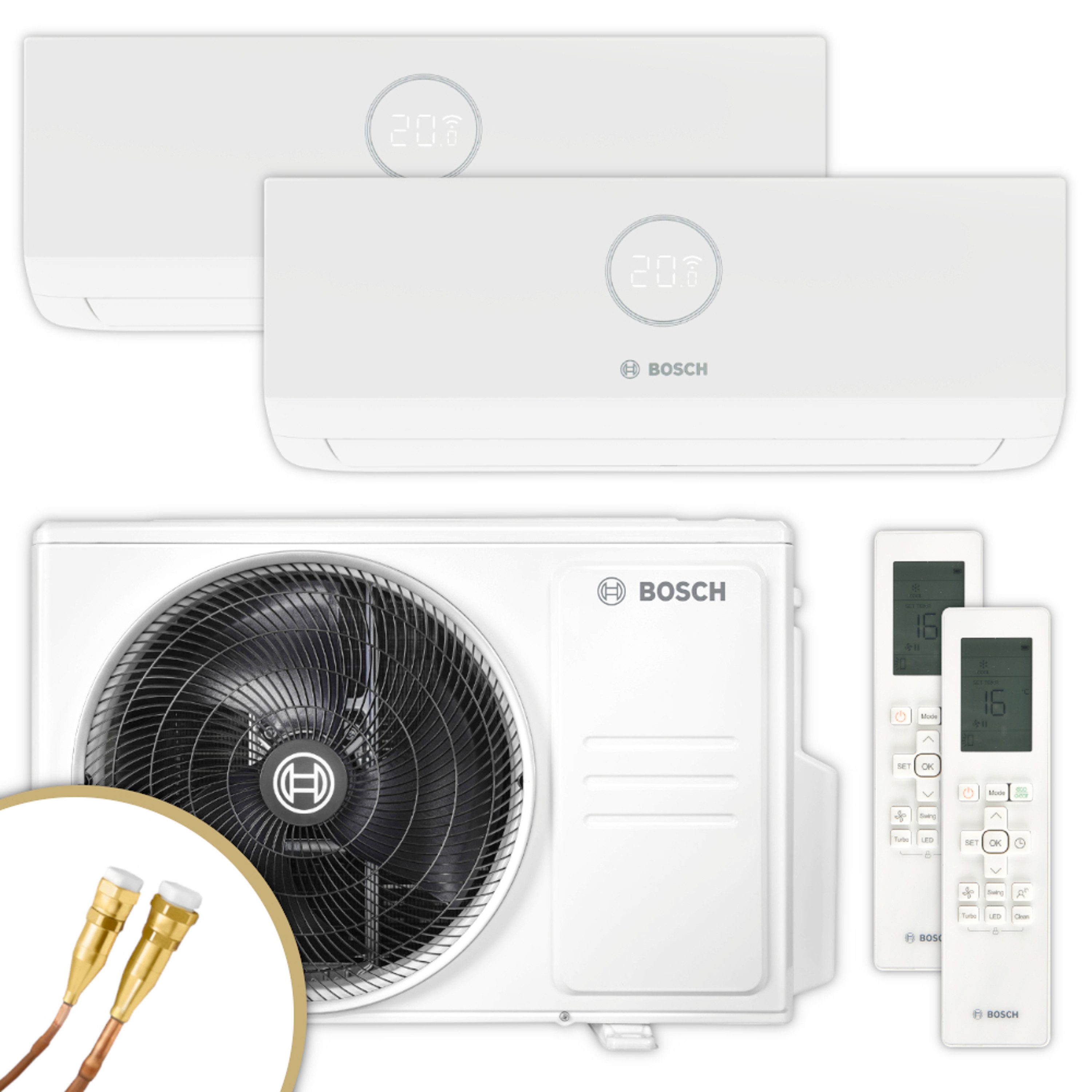 Klimagerät CL5000M 53/2 E + CL3000iU W 20 E / CL3000iU W 26 E
