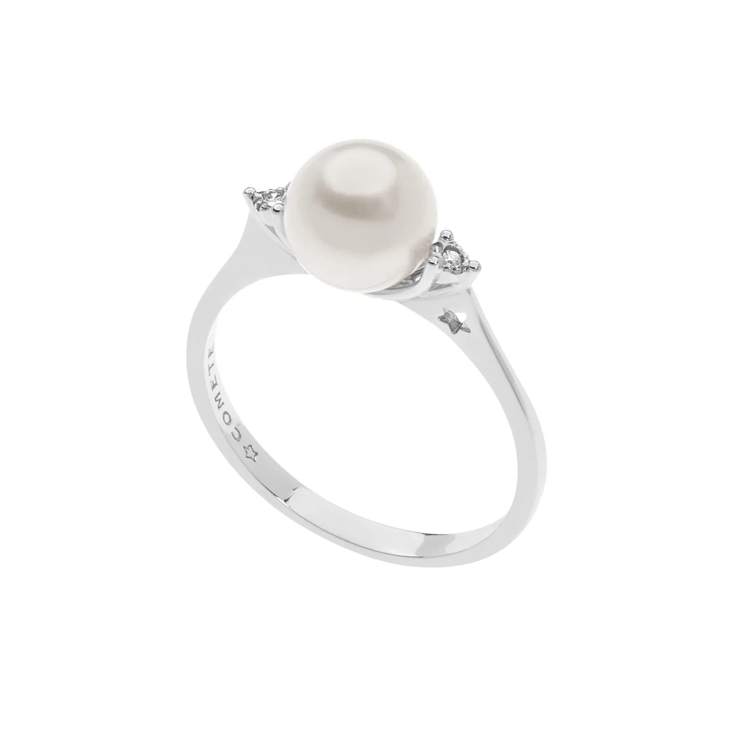 Anello Comete Gioielli con perla e brillanti - ANP 407