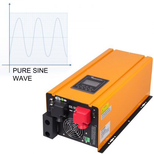 VEVOR Reine Sinus Wechselrichter 3KW, Niederfrequenz-Solarkonverter 12V, Inselwechselrichter Niederfrequenz-Wechselrichter Reine Sinuswelle Inselwechselrichter