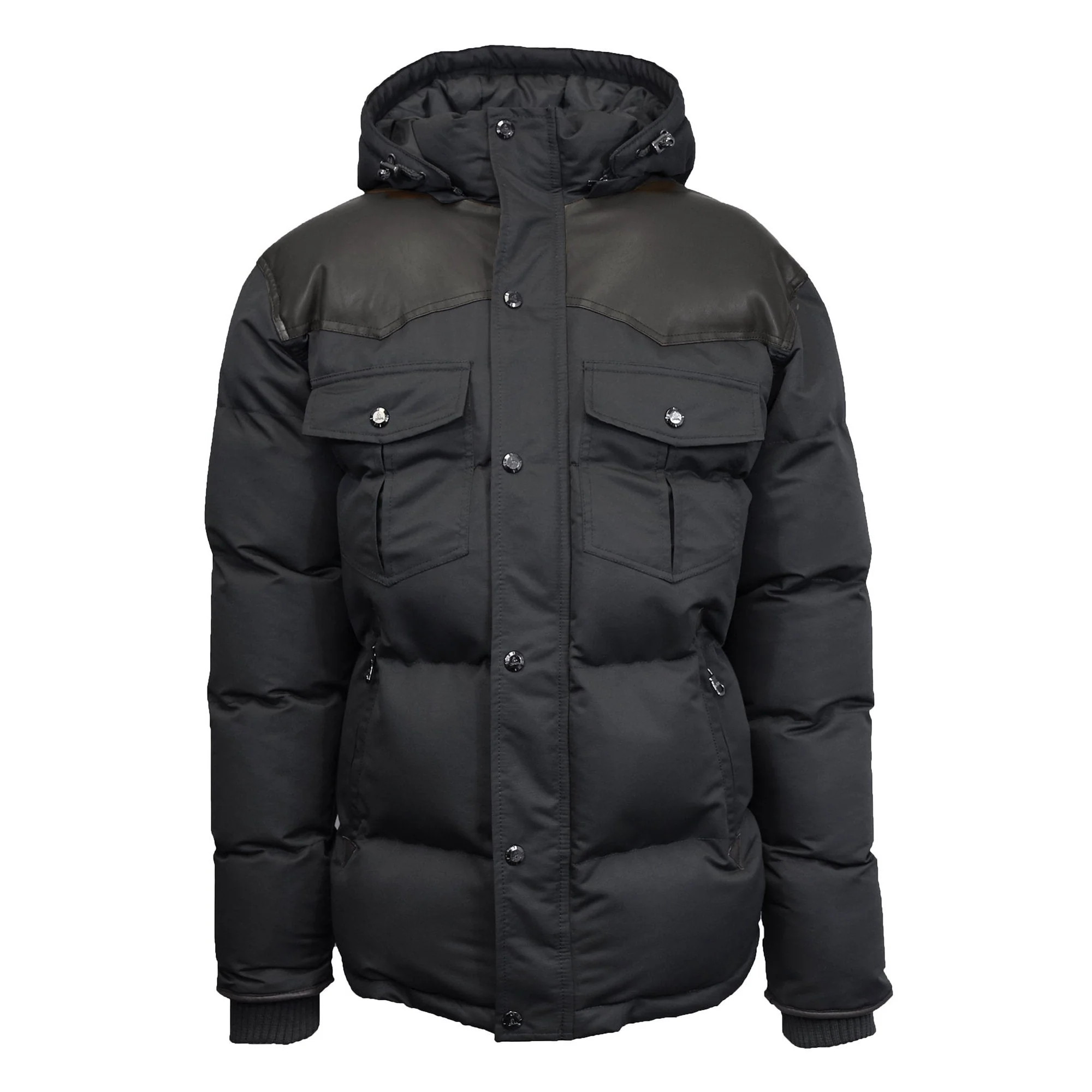 12 Pack Youth Ranger Bubble Jacket with Hood - Black