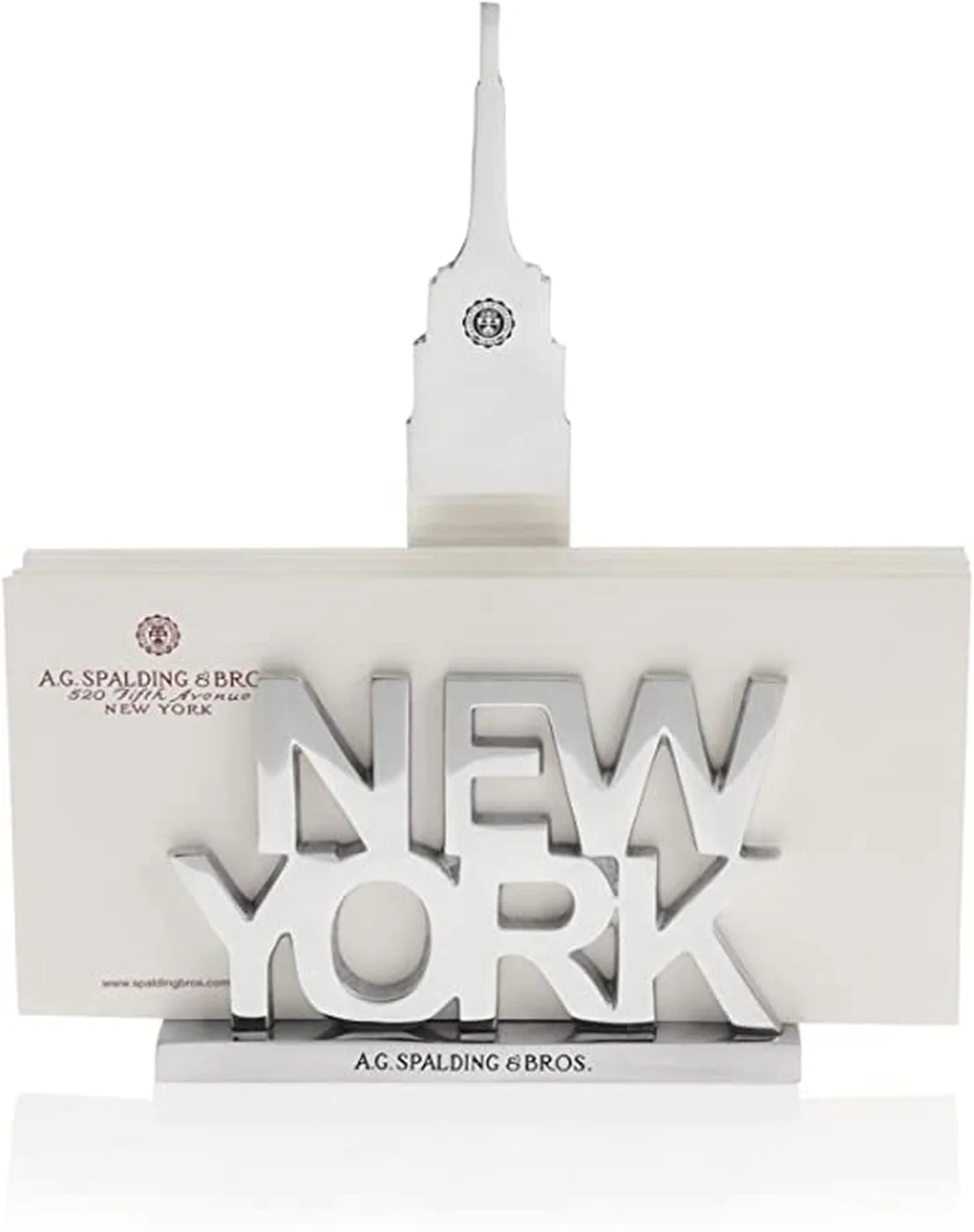 Porta carte New York Spalding & Bros in alluminio 862780U828