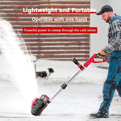 Spazzaneve Elettrico Senza Fili, Pala da Neve Automatica 2200 Giri/min con Asta Telescopica 93 125 cm, Larghezza di Pulizia 30 cm, Spazzaneve a Spinta Manuale da 1200 W per Patio, Vialetto di Ponte : Amazon.it: Giardino e giardinaggio