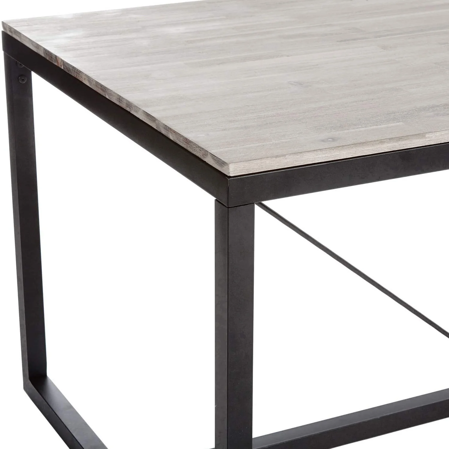 Tavolo da Pranzo in Legno e Metallo 85x90x180cm