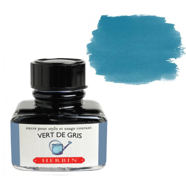 J. Herbin Fountain Pen Ink - Vert de Gris (Veridris)