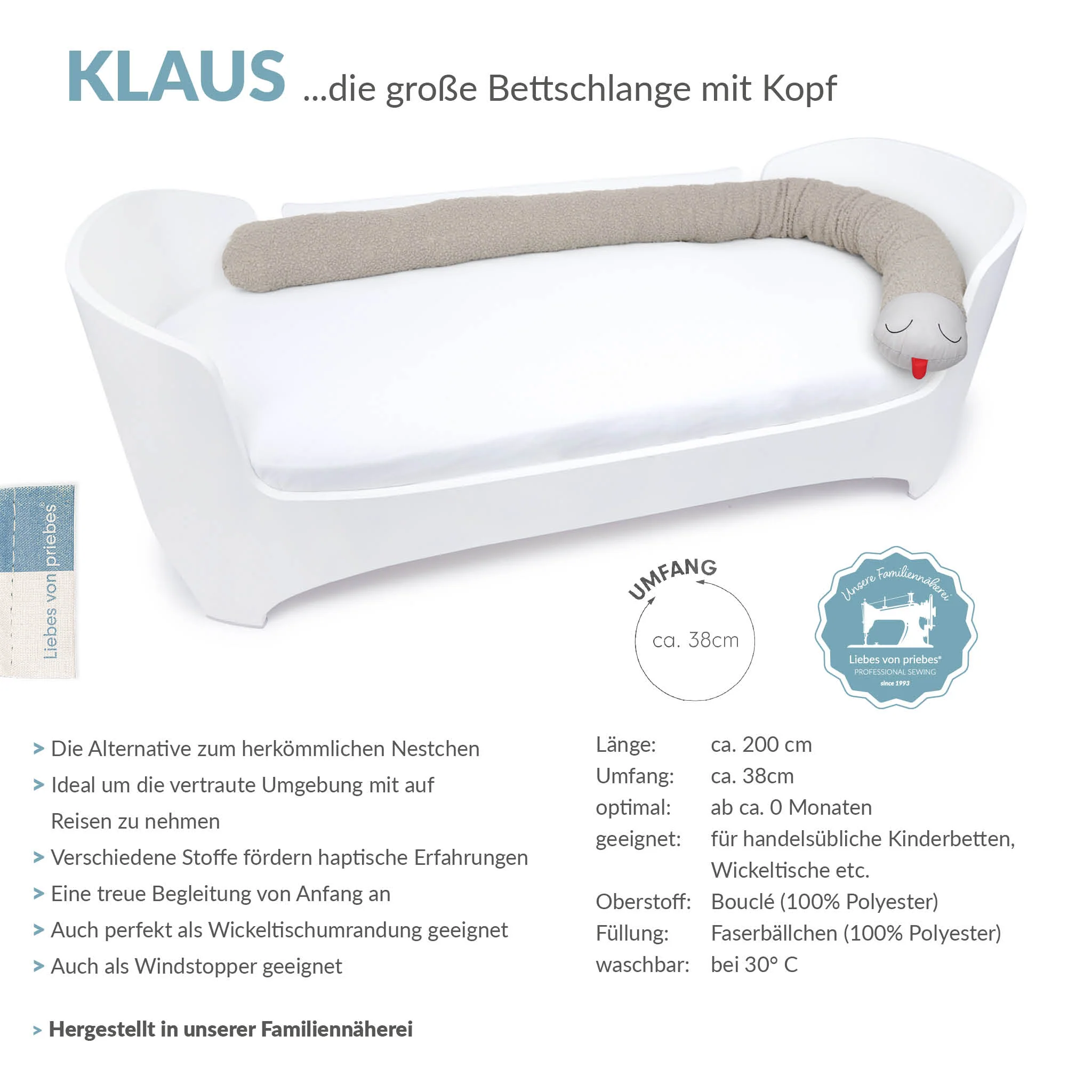 KLAUS Bettschlange
