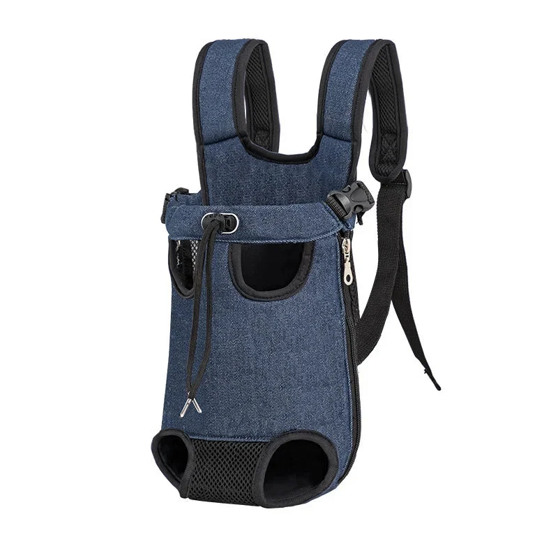 Legs-Out Pet Carrier Backpack �C Adjustable, Breathable Mesh & Internal Safety Leash