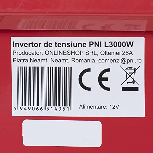 Inverter di tensione Alimentazione PNI L3000W Uscita 12V 230V : Amazon.it: Elettronica