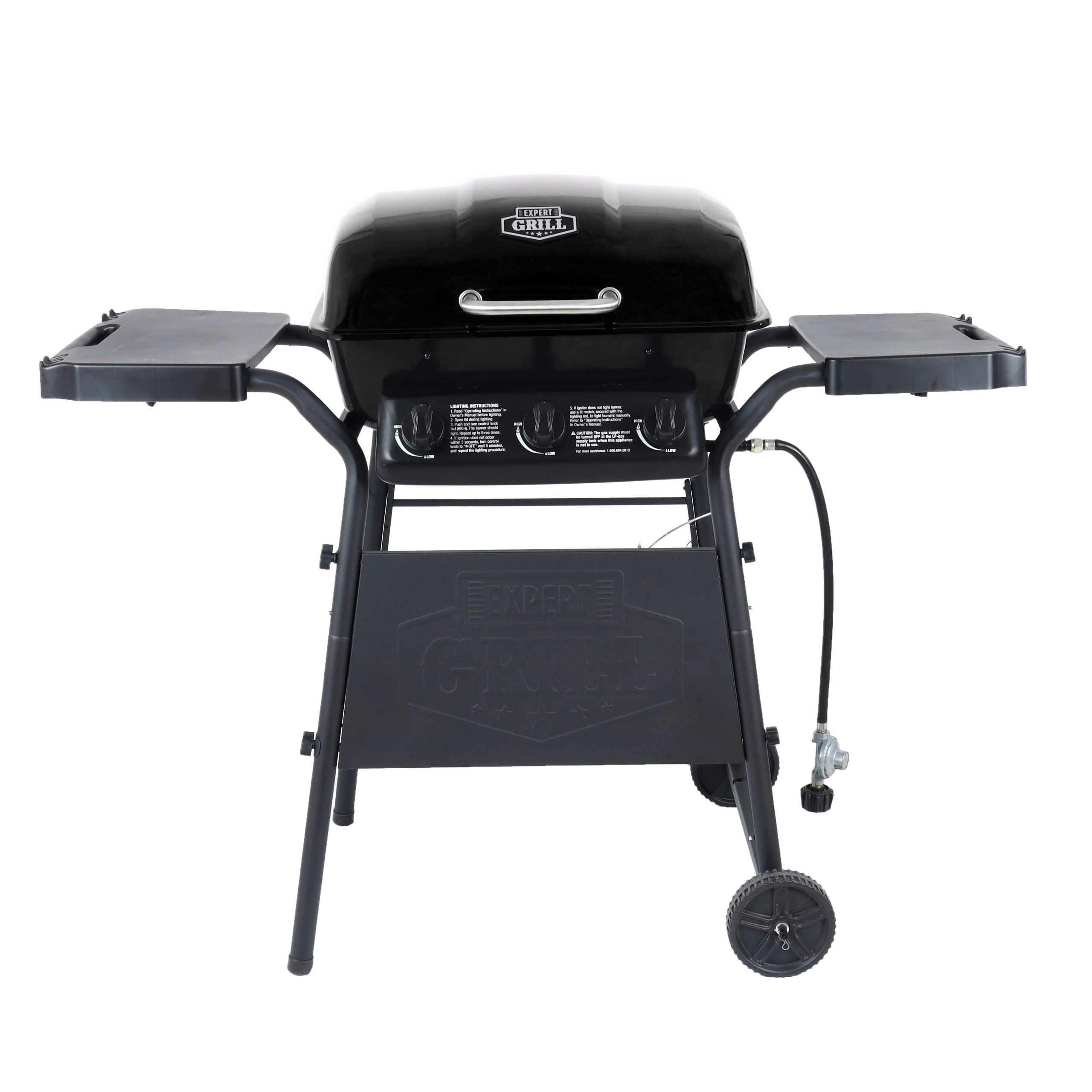 Expert Grill 3 Burner 27,000 BTU Gas Grill, Black, XG10 101 002 02