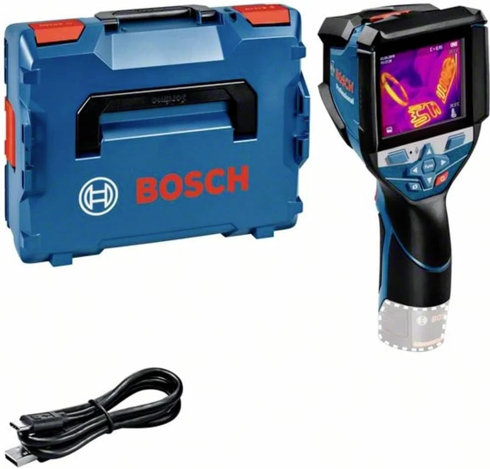 Bosch Professional Kamera, 12 V, Blau/Schwarz, System Wärmebild GTC 600 C (ohne Akku und Ladegerät, mit App-Funktion