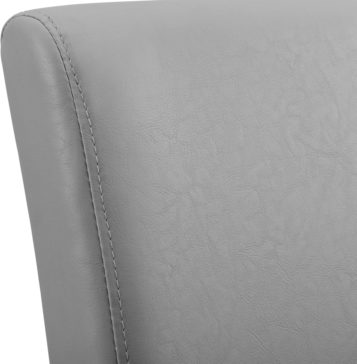 [en.casa] Set Pranzo con Tavolo in MDF 140x90 cm e 6 Sedie Imbottite in Similpelle - Set Elegante per Sala da Pranzo e Cucina - Effetto Rovere Bianco/Grigio Chiaro