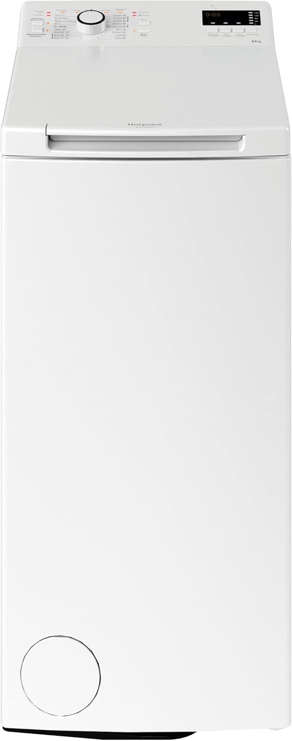 Hotpoint WMTF 624U IT – Lavatrice 6 Kg, Carica dall’Alto Slim, Libera Installazione, 1200 Giri/min, Classe C, Programma Antimacchia, 40 x 60 x 90 cm