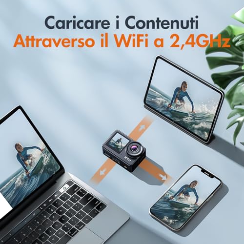 XTU Fotocamera Telecomando Anti Shake 170°Grandangolo