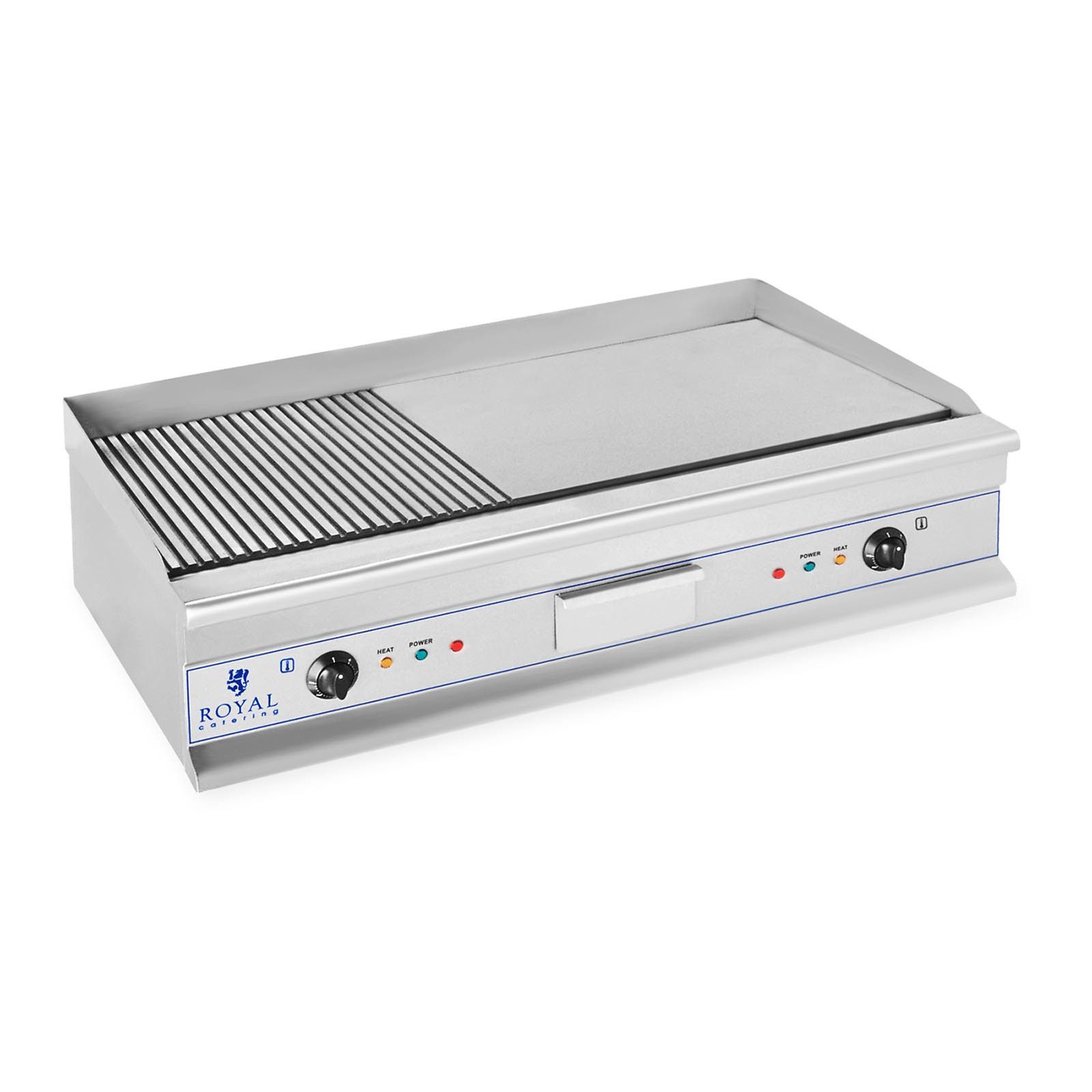 Elektrogrill Elektro Grillplatte Griddleplatte Griddle Bräter Grill 100cm geriffelt