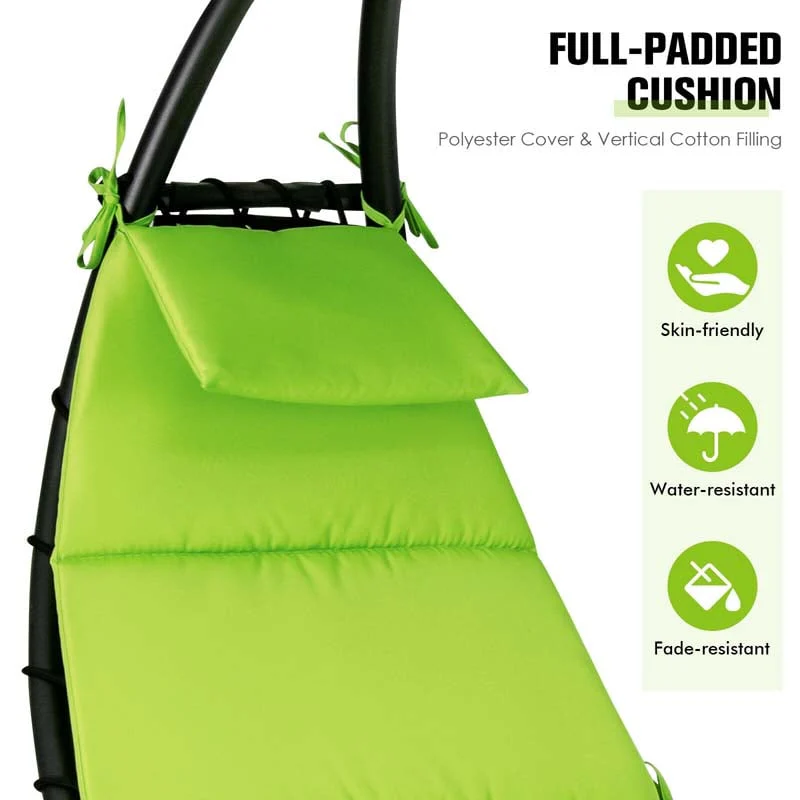 Eletriclife Hammock Swing Lounger Chair with Shade Canopy