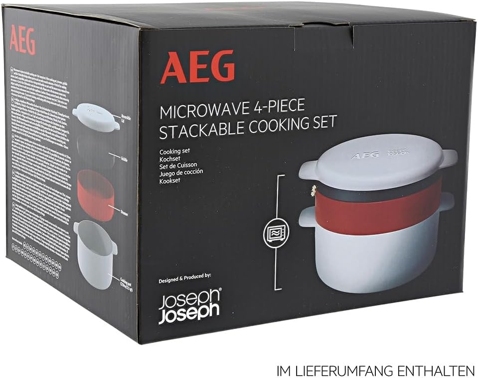 AEG Inbouw microgolfoven Serie 6000 met Steam Set - 60 cm - 17 L inhoud - Touchbediening - Display met klok - Ontdooifunctie - Draaiplateau ? 272 mm - Zwart - TB6SM171DB
