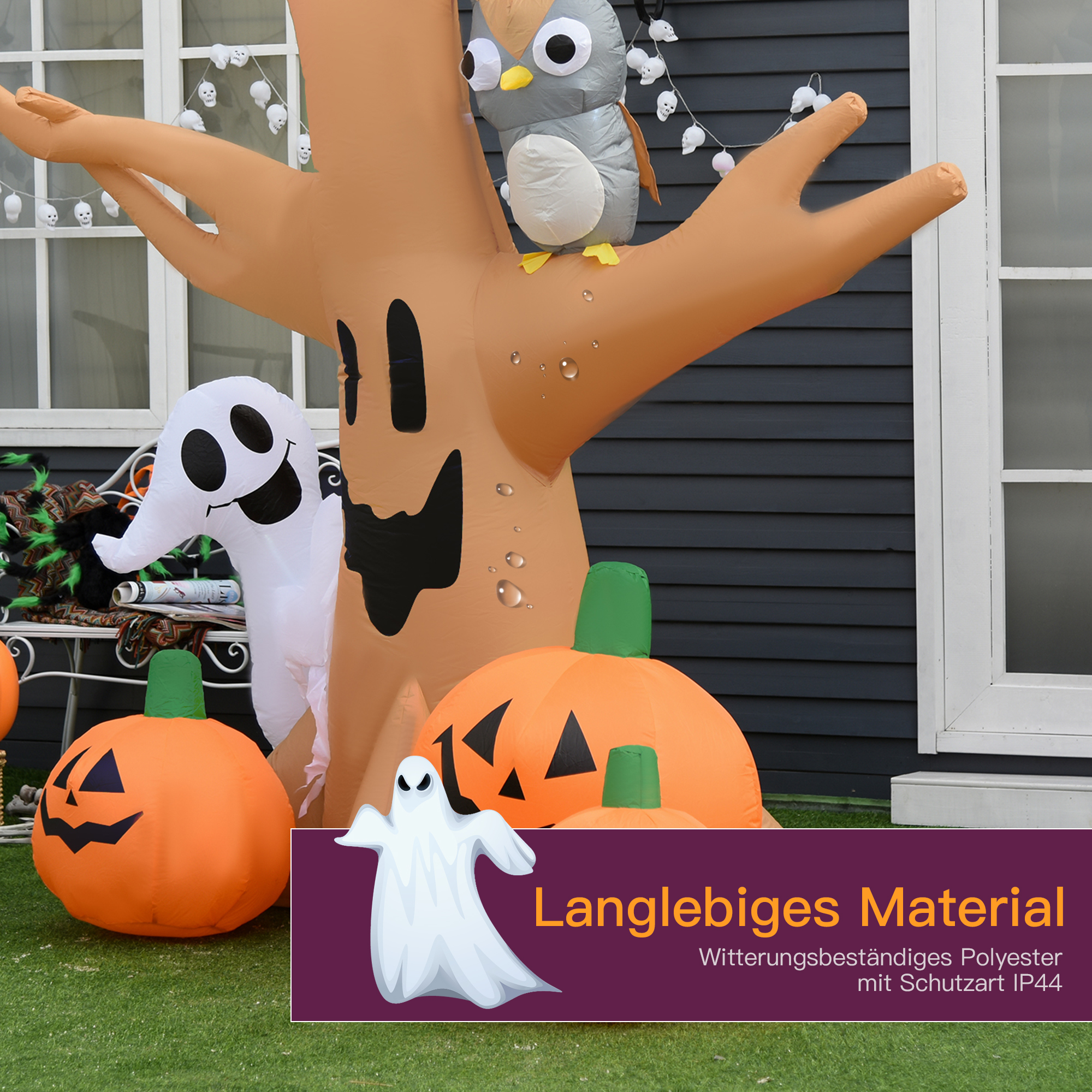 Halloween opblaasbaar spook
