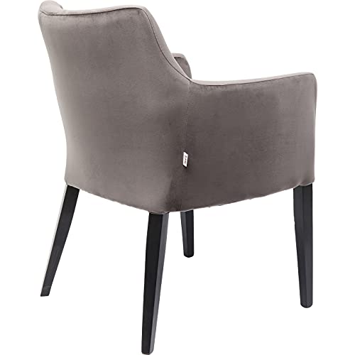 Kare Design Black Mode Velvet Sedia con Braccioli, Grigio, 87x58x67cm : Amazon.it: Casa e cucina