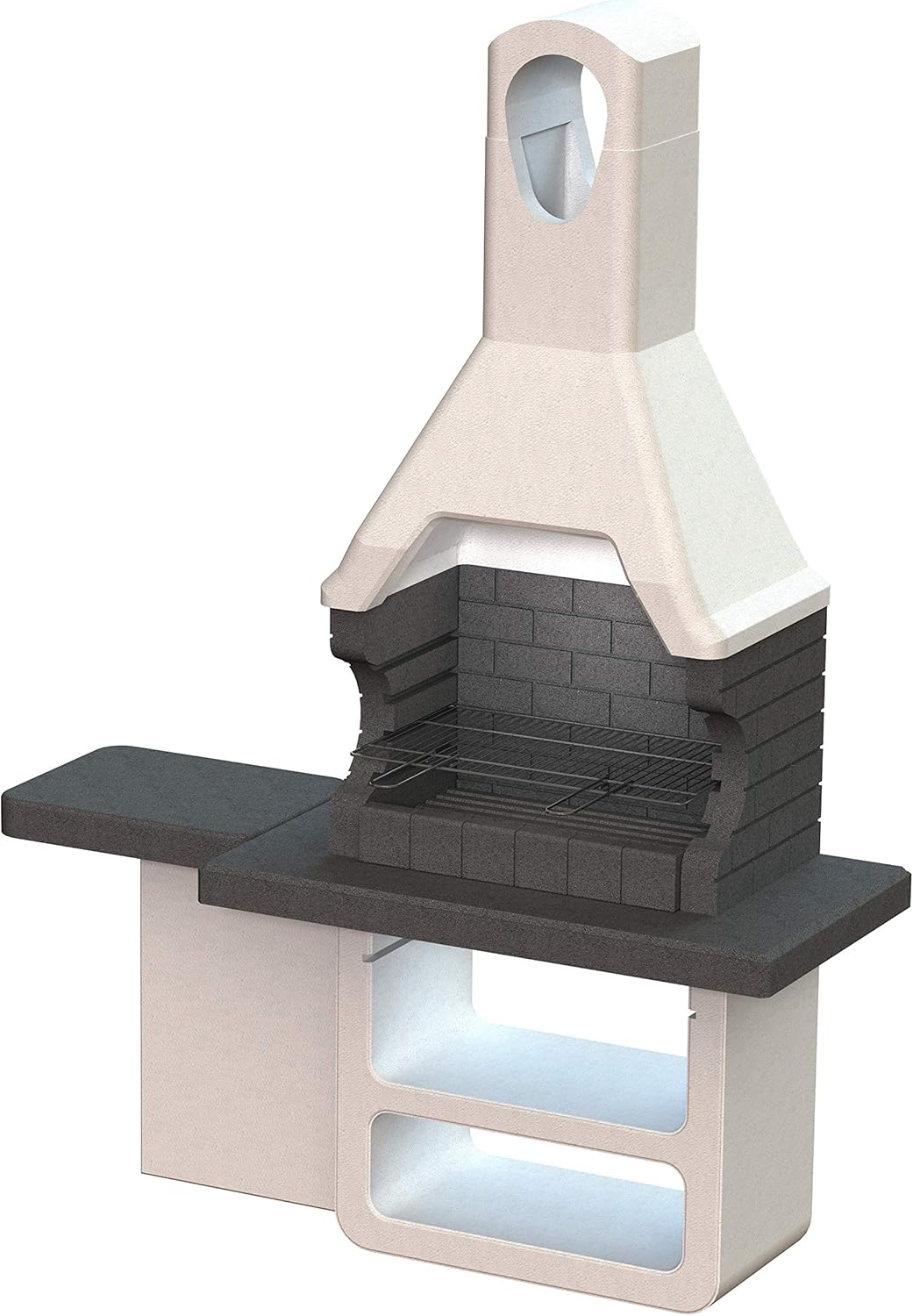BARBECUE GARDEN GRILL CARBONELLA/LEGNA/CON PRATICO RIPIANO