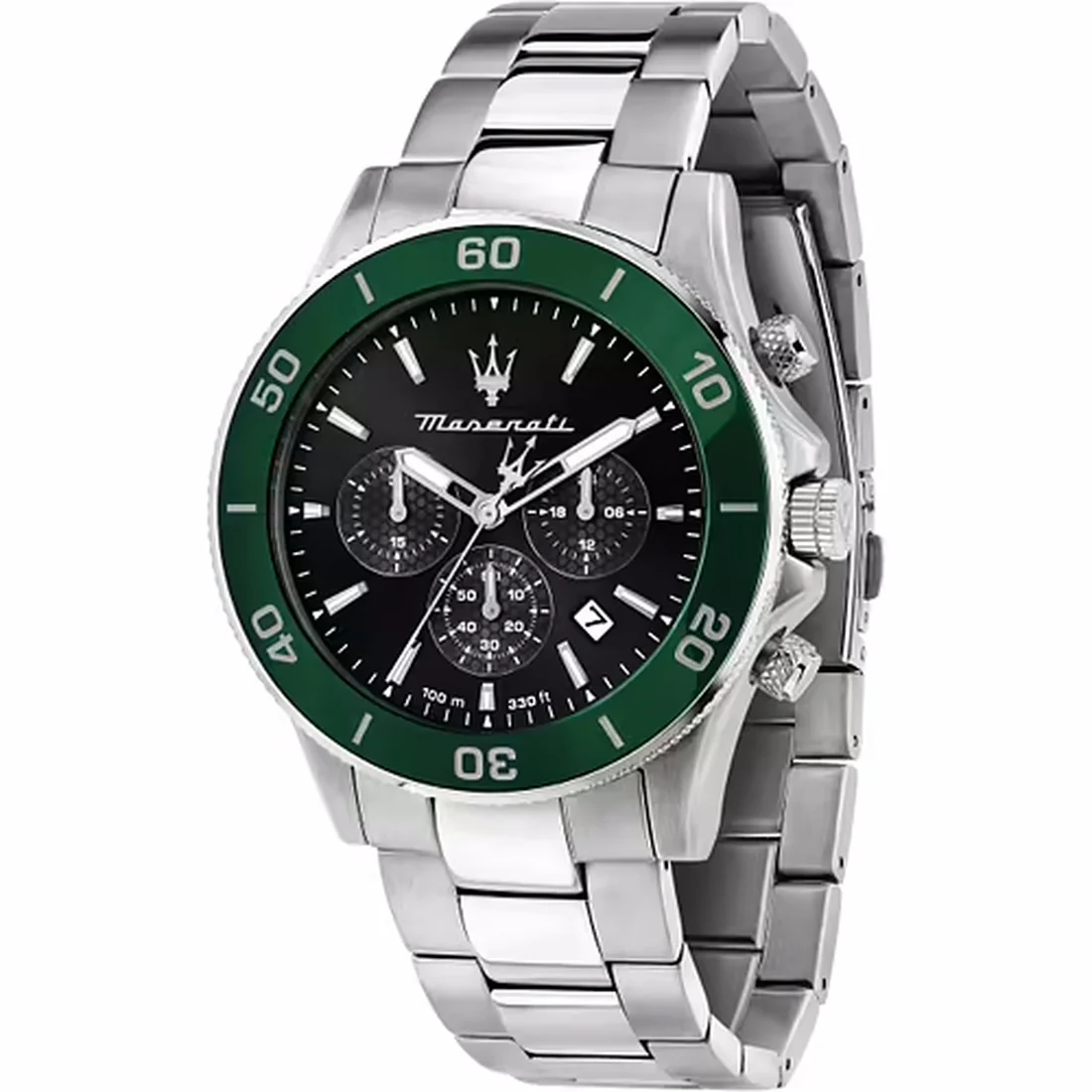 Orologio Maserati Competizione crono quadrante nero lunetta verde