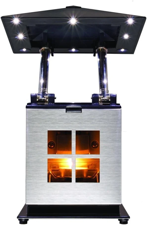 Caframo JOI by, Candle Heat Powered, Weatherproof LED Lamp for Indoor or Outdoor Use, Silver