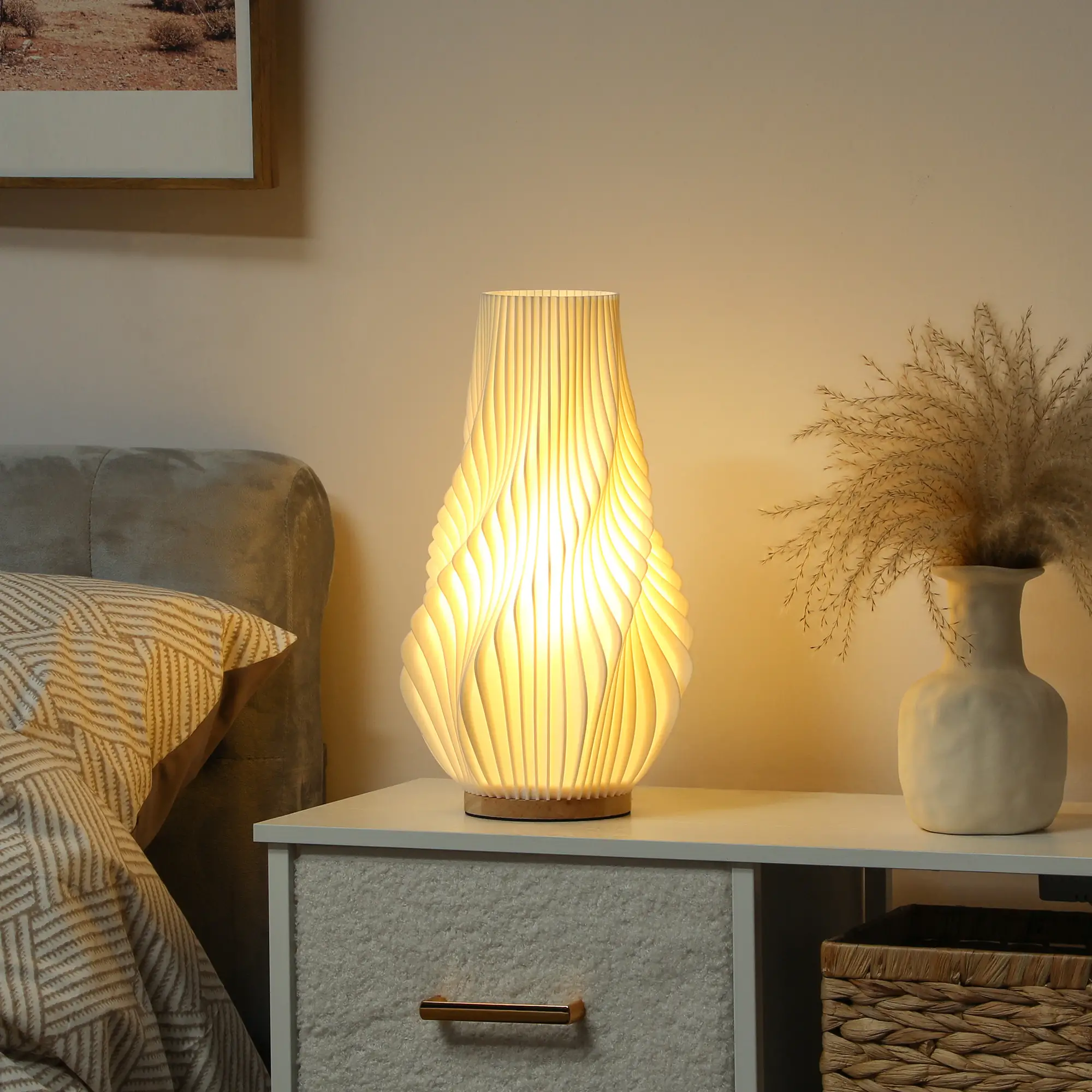 HOMCOM Smart Tischlampe mit App-Steuerung
