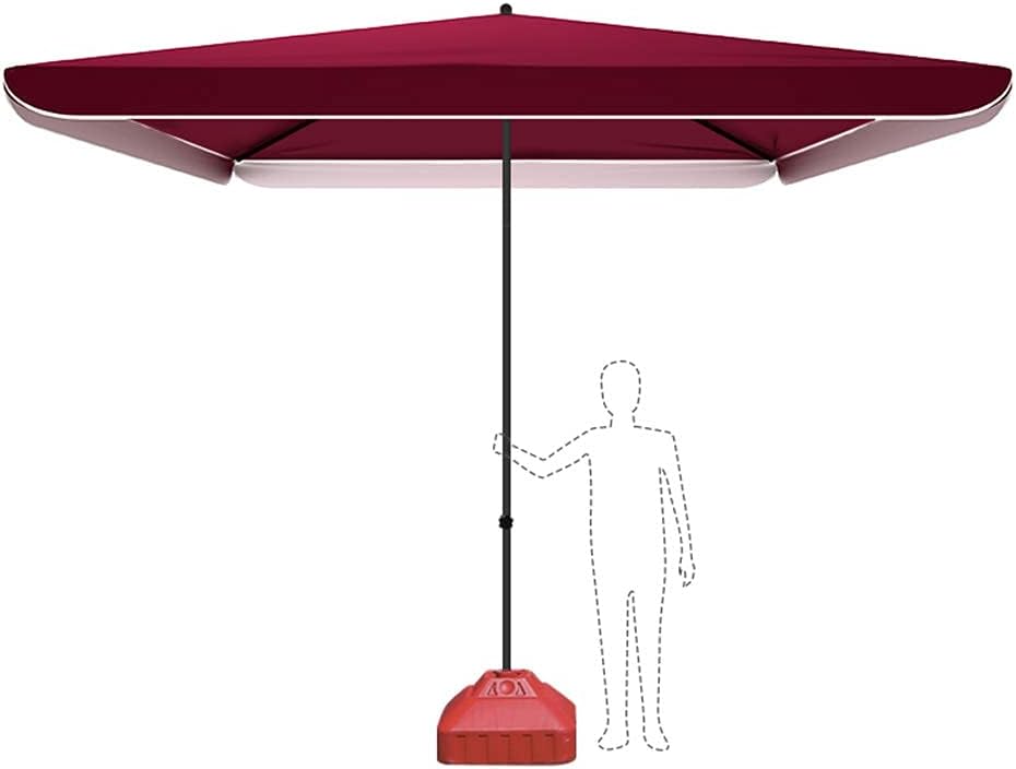 Garten Parasols Terrasse Garten mit Basis, Außenstrandschirm, Schadenstürhöhe einstellbar, rostsicheres Parasol für Verbraucher und kommerzielle Nutzung im Freien Parasole