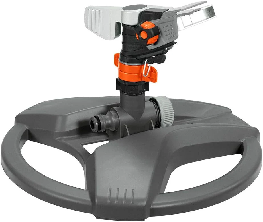 Gardena Comfort veelvlakssproeier AquaContour Automatic: vlakberegening voor de individuele besproeiing van bijna elke tuinomtrek, eenvoudig te programmeren, reikwijdte 2,5-10,5 m (8133-20)