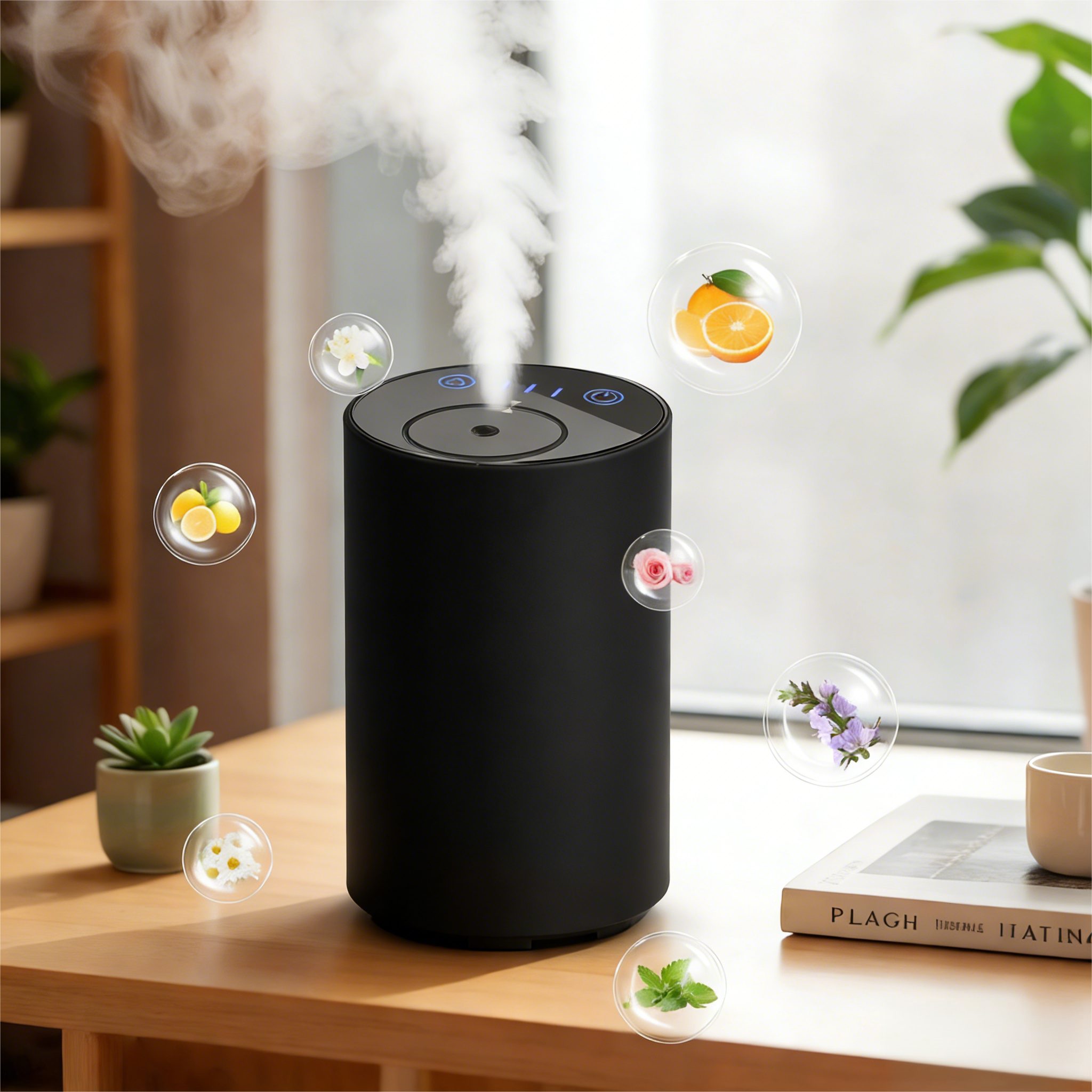 Luftbefeuchter Wasserloser Diffuser für ätherische Öle,Aroma Diffuser,Auto duft