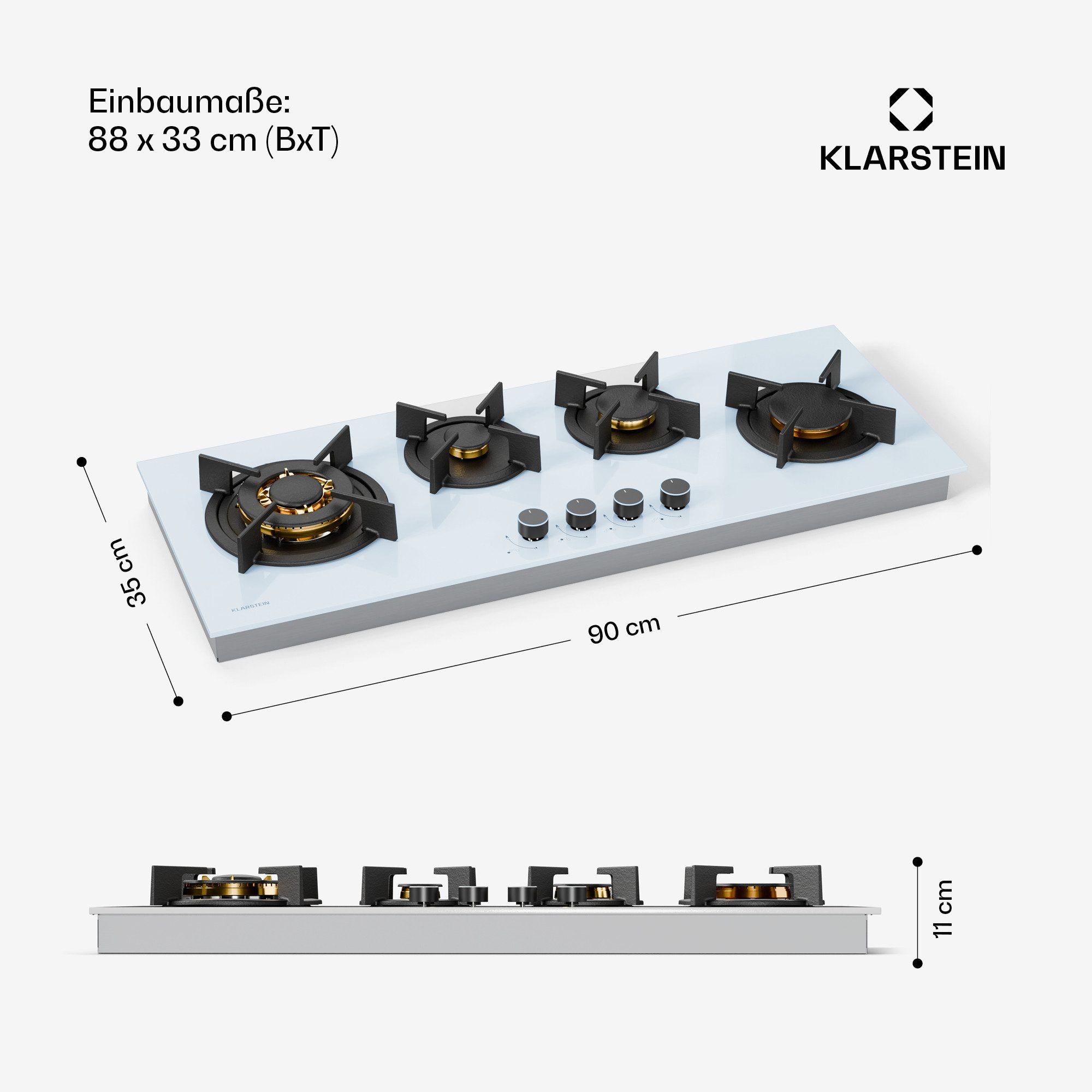 Gas-Kochfeld Goldflame 4 Slim
