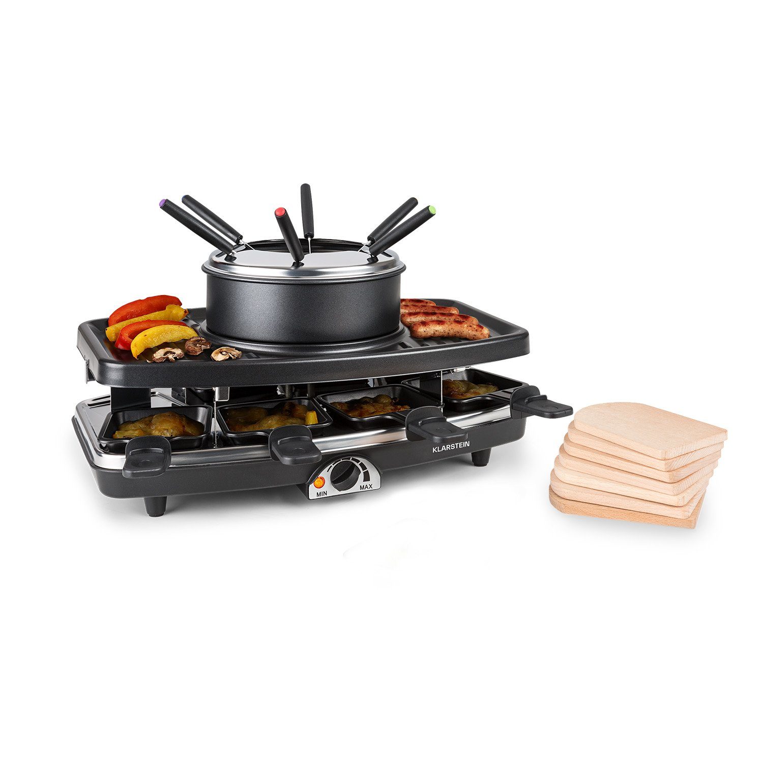 Raclette und Fondue-Set Entrecôte