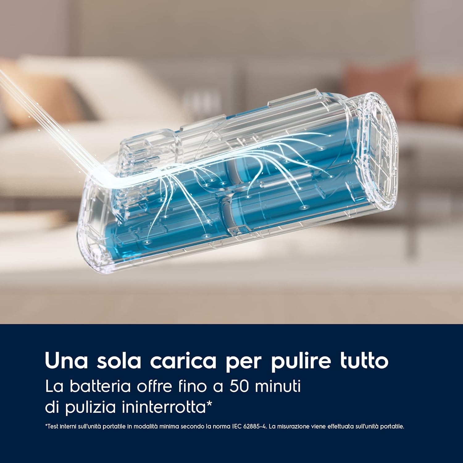 Electrolux Aspirapolvere Senza Filo, Serie Ultimate 700, 50 min di Autonomia, EP71AB14UG, Potente Aspirapolvere Portatile, Spazzola con Luci Guida, Spazzola per Spolverare, PetPro+, 80 dB, Urban Grey