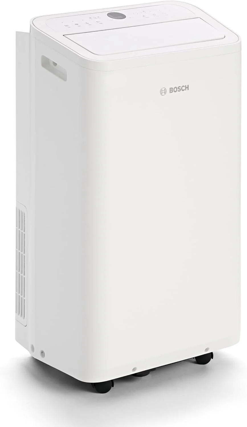 Bosch Cool 2000 Mobiles Klimagerät - 3-in-1: Klimagerät, Luftentfeuchter, Ventilator - 2,6 kW Kühlleistung für Räume bis zu 35m² - Auto-Modus, Silent-Modus & Sleep-Modus