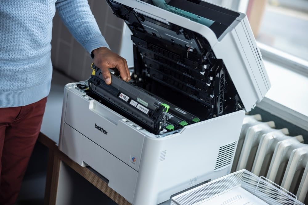 Brother DCP L3560CDW Kompaktes 3 in 1 Farb LED Multifunktionsgerät mit WLAN LAN ADF und Duplexdruck